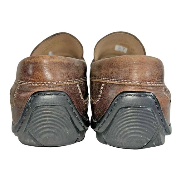 Ecco Size US 8/8.5 Classic 2.0 Loafer Shoes Brown Moc Toe Leather Slip-On - Picture 6 of 12